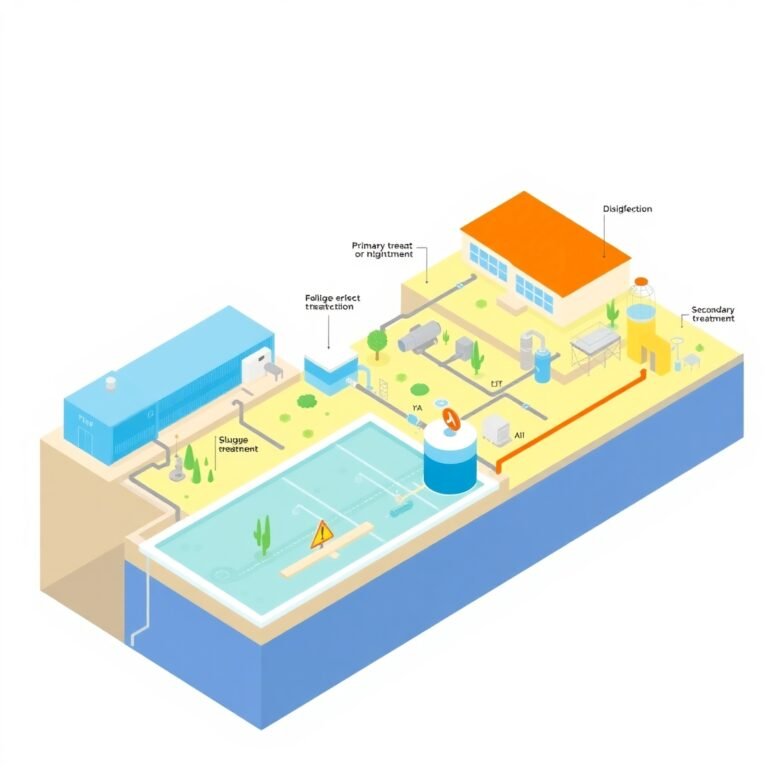 Schematic Flow Diagram Of Sewage Treatment Plant